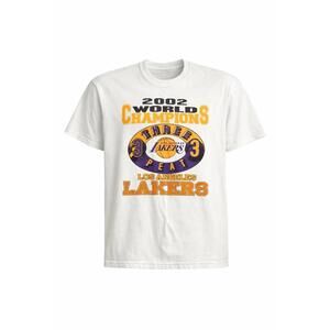 Rare 2002 Los Angeles Lakers Three Peat T-Shirt Mens Size Xl White